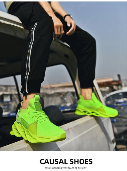 Tênis Masculino de Malha Respirável Casual Sapatos Masculinos Unissex Leve Macio Sola Grossa Buraco Sapatos de Casal Tênis Atlético Sapatos Femininos
