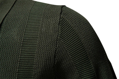 2025 Men's Solid & Striped Mesh Polo Shirt - Breathable Knit Casual Top with Turn-Down Collar