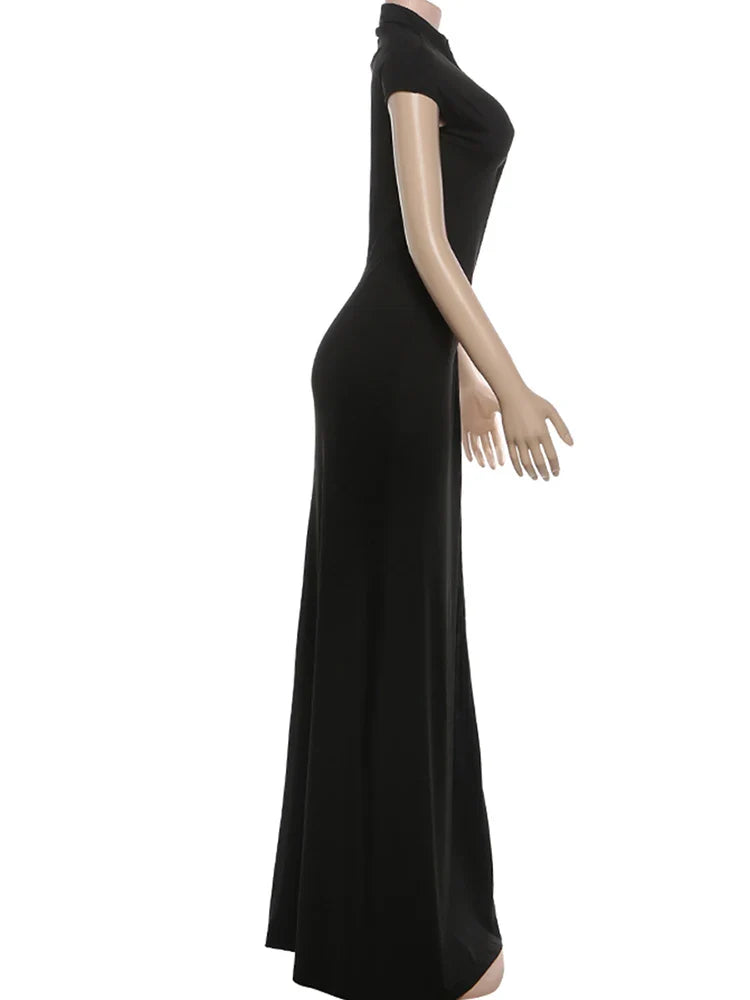 Weird Puss Coquette Elegant Dress Women Irregular Single Breasted Shoulder Wrapped Sexy Stretch Skinny Prom Club Party Bodycon