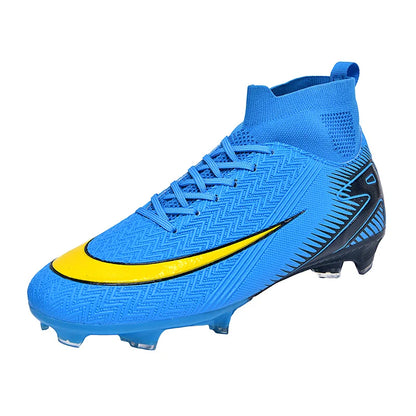 Men Football Boots Professional Soccer Cleats Non Slip Resistant Training Shoes Outdoor Match Sneakers Adult Teenagers Athlete