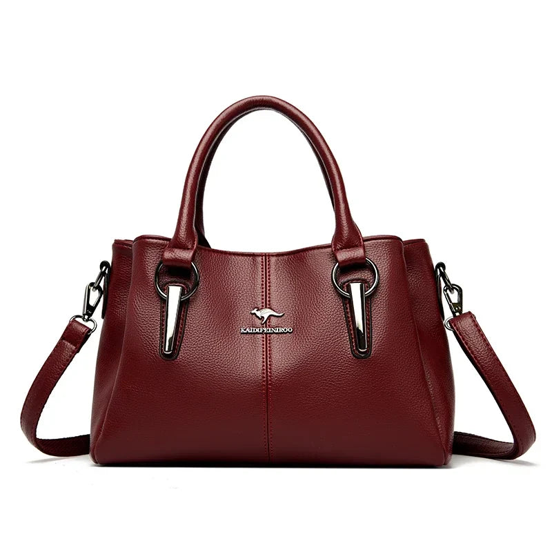 Genuine Fashion 3 Layers Luxury Handbags Women Bags Designer HIgh Quality Leather Crossbody Bags for Women 2024 Shoulder Bag