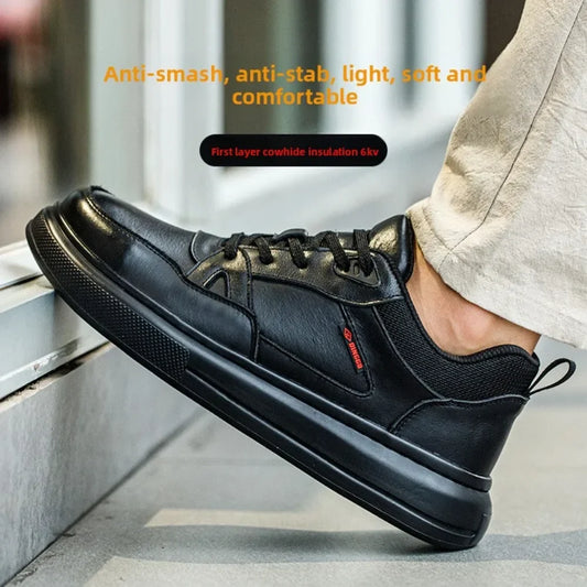 Insulated Shoes 6KV Electrician Shoes Toe Caps Anti Smashing Anti Piercing Lightweight Soft Safety Shoes Labor Protection Shoes