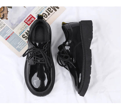 2024 Spring Autumn New Designer Men's Dress Shoes Fashion Business Formal Bright Face Patent Leather Black Derby Shoes for Men