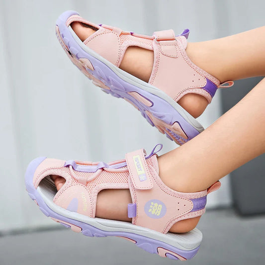 Children's Sandals Boys Girls Breathable Summer Sport for Outdoor Beach Shoes Anti-collision Comfortable Walking Sandalies
