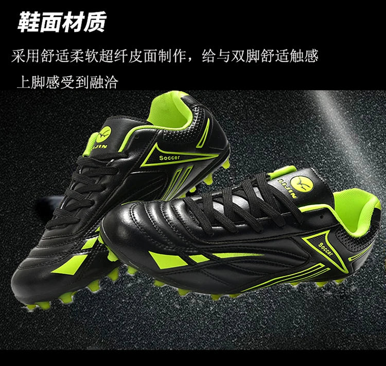 Hot Sale Youth Long Nail Soccer Shoes Children Students Large Size Broken Nail Soccer Shoes Unisex Training Shoes 35-45#
