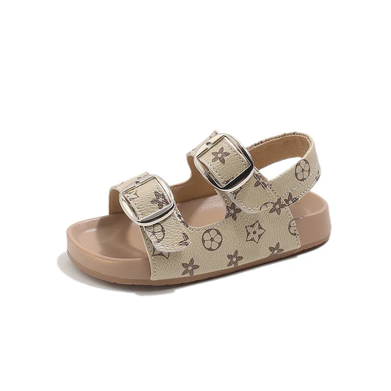 2026 Children Casual Beach Shoes for Girls Boys Summer New Fashion Star Style Soft Sole Anti-slippery Versatile Roman Sandals