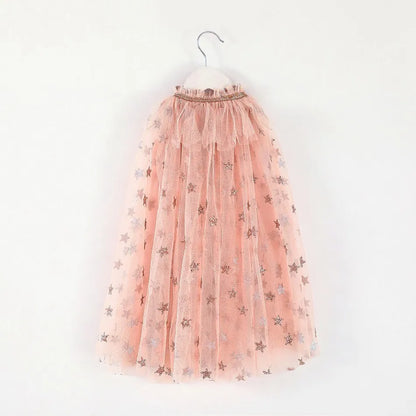 2026 Baby Girls Sequin Shawl Child Xmas Birthday Party Cape Halloween Cosplay Costume Kids Princess Cloak Clothes Christmas Gift