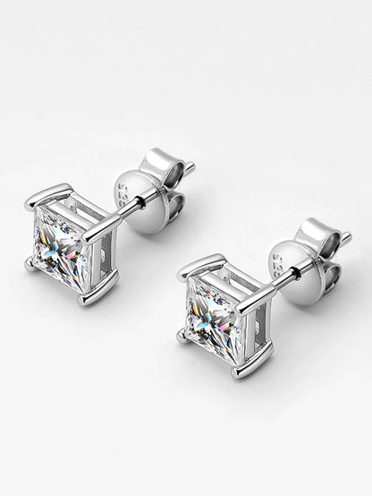 Real 1 Carat D Color Moissanite Stud Earrings For Women Top Quality 100% 925 Sterling Silver Sparkling Wedding Jewelry Hot