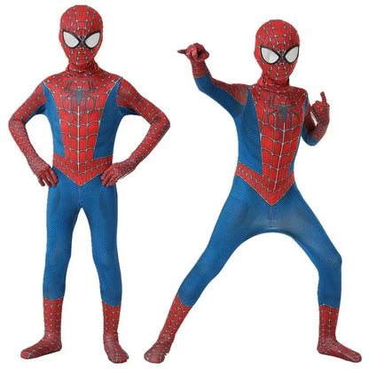 In Stock Superhero Spiderman Costume Set 3D Style Halloween Cosplay Bodysuit Jumpsuit Spider-Man Cosplay Bodysuit