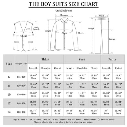 Boys Suit for Wedding Kid Birthday Outfit Toddler Church Formal Attire School Graduation Ceremony Dress Piano Performance Set