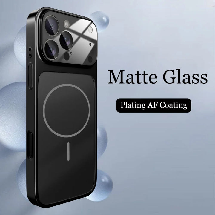 Original Glass Nano Matte Case For iPhone 17 Air 16 15 14 13 Pro Max 17Pro