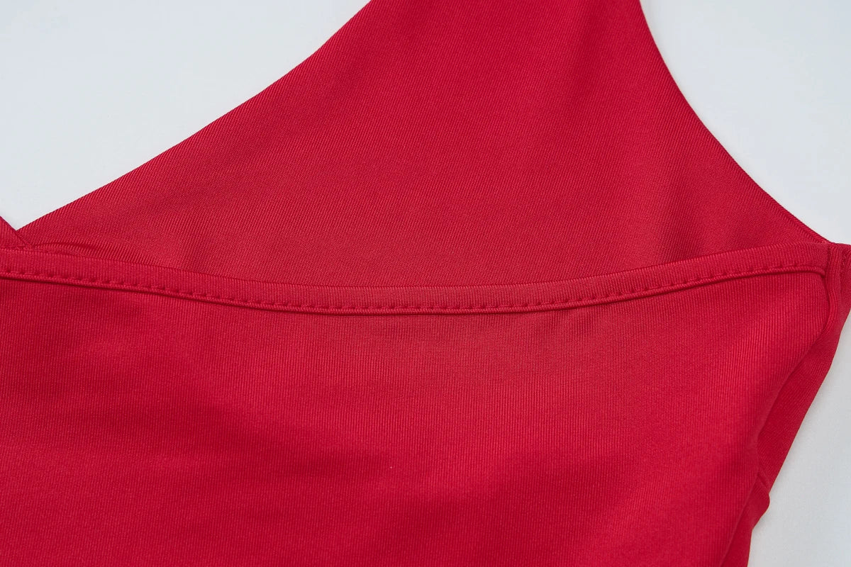Solid Halter Backless Bandage Sexy Slim Crop Camis Top 2025 Summer Women Fashion Y2K Clothes Streetwear Festival Club