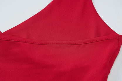 Solid Halter Backless Bandage Sexy Slim Crop Camis Top 2025 Summer Women Fashion Y2K Clothes Streetwear Festival Club