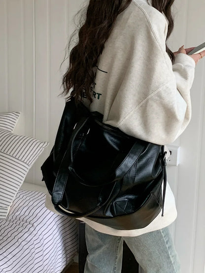 Brand Luxury Designer Tote Bag For Women Lage Capacity Travel Cross Bag High Quality PU Leather Handbags Messenger Bag