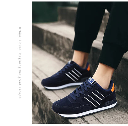 Tênis Masculino de Couro de Alta Qualidade Calçados Casuais Outono 2024 Novo Tênis Masculino Respirável Calçados Masculinos Tênis Masculino Plano Zapatillas Hombre