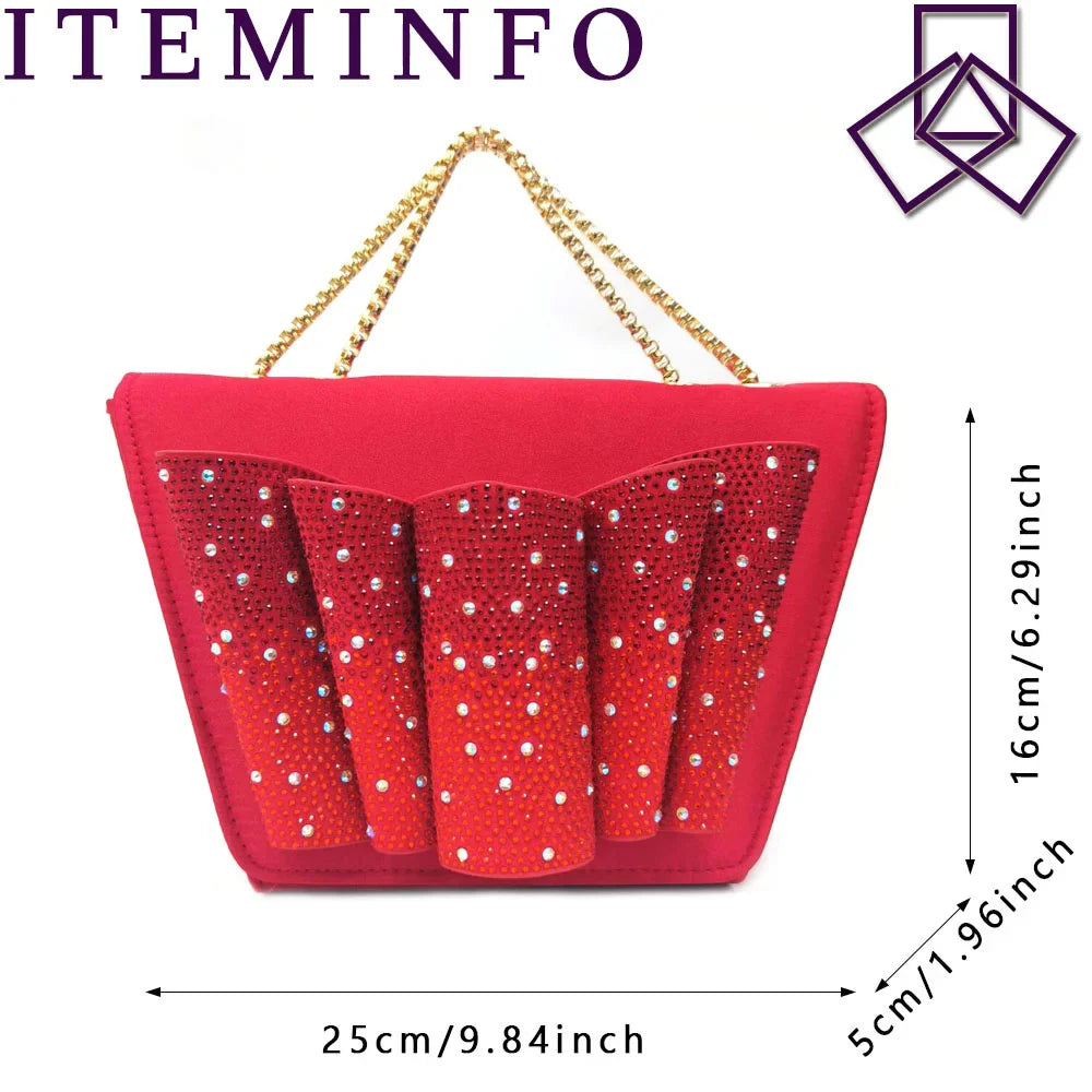 Shoes Matching Bag With Applique Mature African Ladies Super High Heels Sandals for Party Fashionable Italian Women