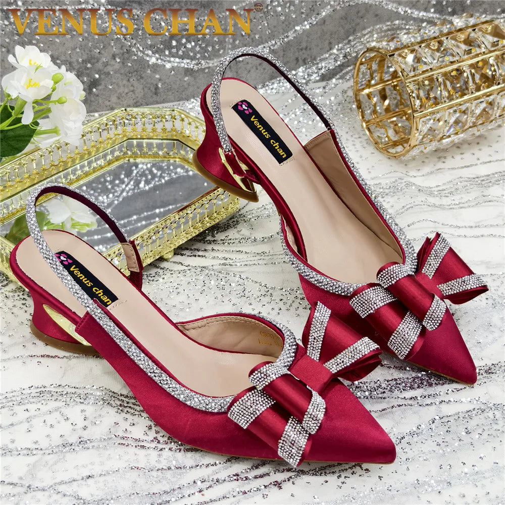 Fashionable And Elegant Nigerian Wedding Banquet High Heels Anti Slip Women's Sandals Plus Size Nigerian Party Shoes