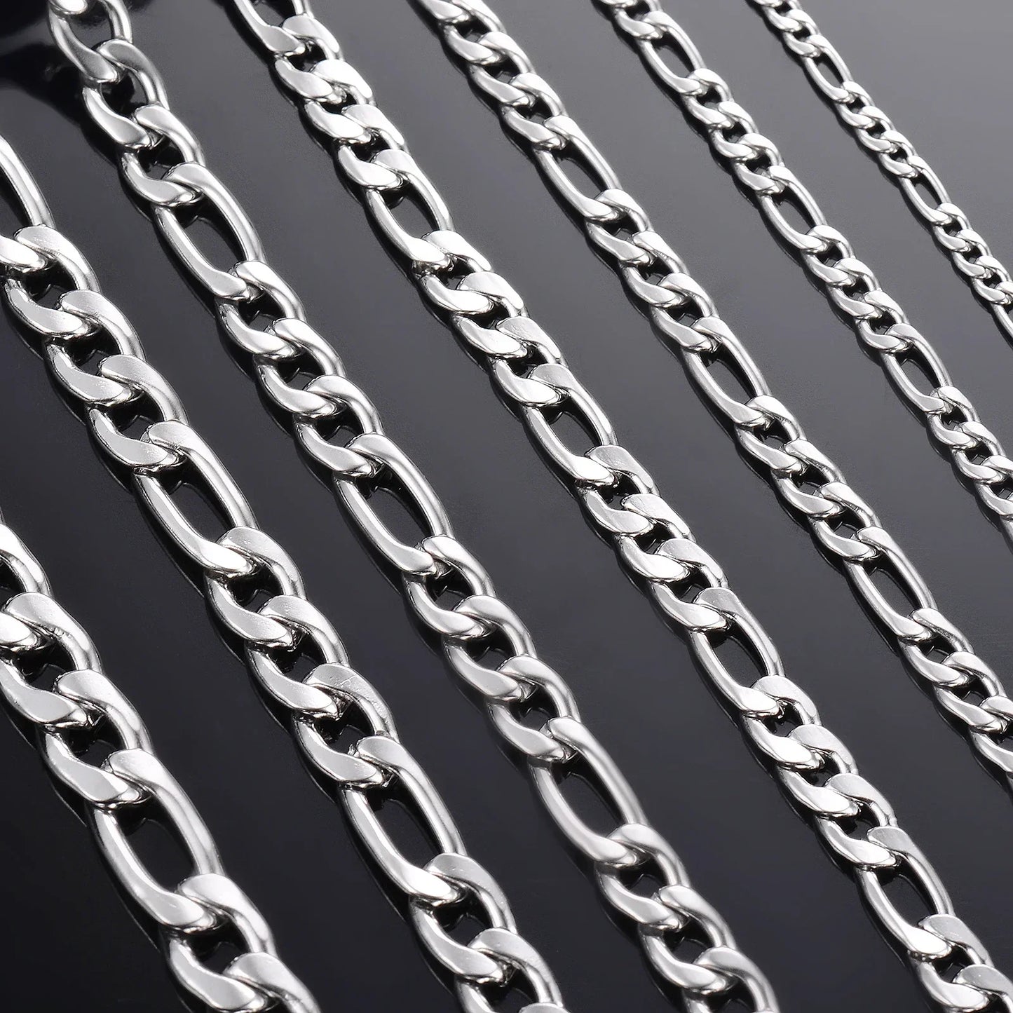 925 Sterling Silver Necklace 2-12mm Width 40-75cm Long Chain Lobster Clasp Men and Women Engagement Jewelry