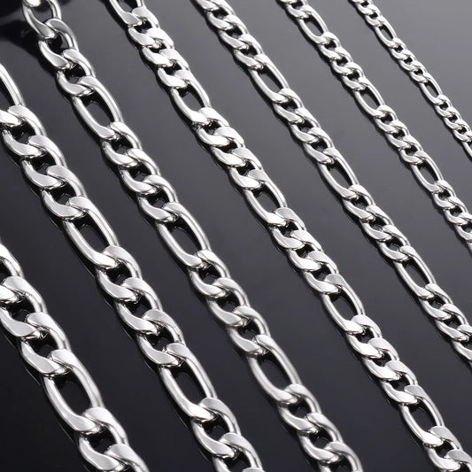 925 Sterling Silver Necklace 2-12mm Width 40-75cm Long Chain Lobster Clasp Men and Women Engagement Jewelry