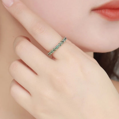 3mm Certified Moissanite Rings for Women Full Diamond Sparkling Bride Jewelry Wholesale 100% 925 Sterling Silver 9 Color