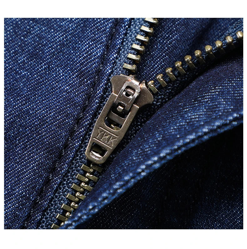 Modal Fabric Spring Summer Men's Black Thin Straight Jeans Classic Style Business Fashion Stretch Loose Jeans Male Brand
