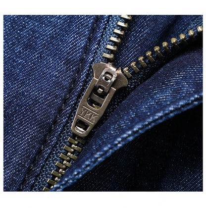Modal Fabric Spring Summer Men's Black Thin Straight Jeans Classic Style Business Fashion Stretch Loose Jeans Male Brand