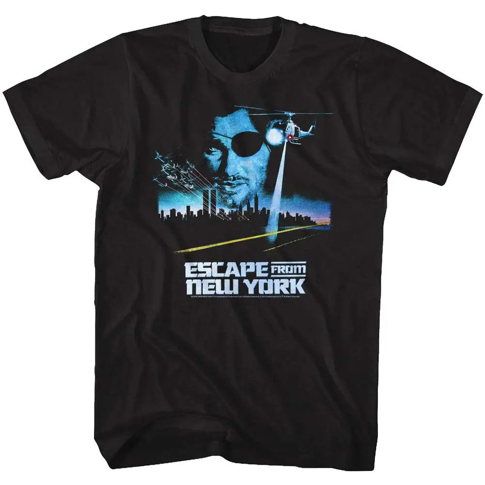Escape From New York T-Shirt MenSummer Retro Action Movie Graphic Short Sleeve Casual Streetwear Loose Fit Film Fan Tee