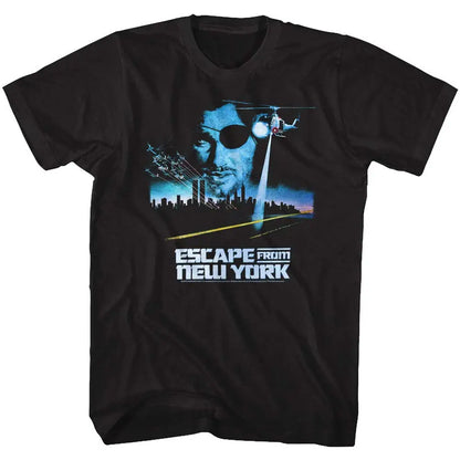 Escape From New York T-Shirt MenSummer Retro Action Movie Graphic Short Sleeve Casual Streetwear Loose Fit Film Fan Tee