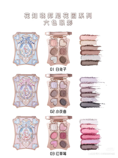 Garden Collection Lip Cream Blush Air Cushion CC Cream Liquid Foundation Eye Shadows Palette Makeup Set 10pcs
