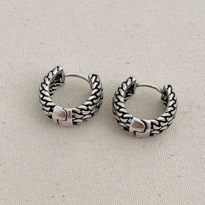 Fashion Jewelry Sweet Korean Temperament Metal Geometric Hoop Earrings For Women Party Gifts Simply Design Accessories