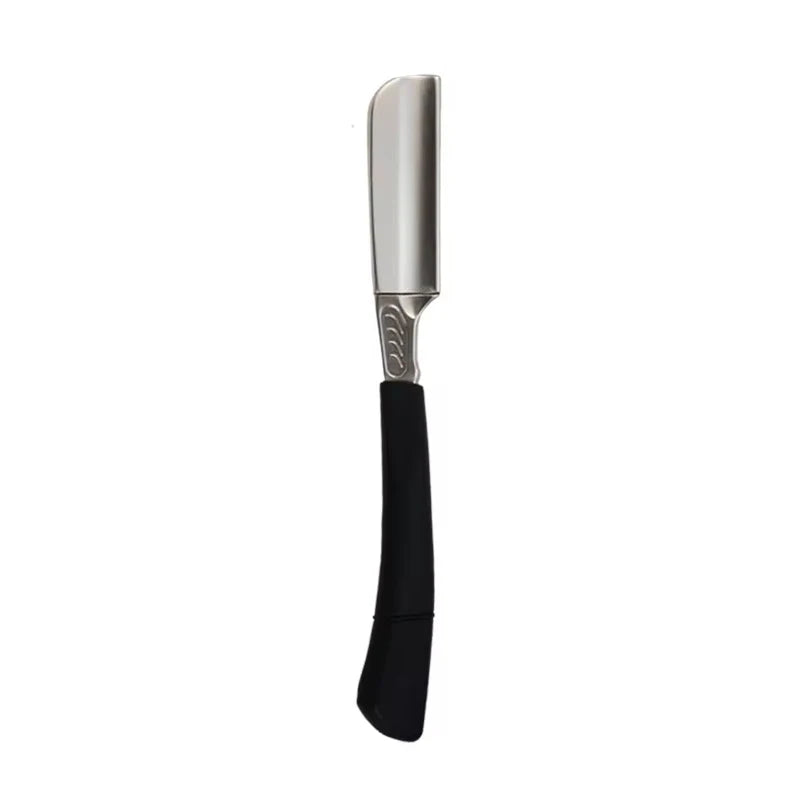 1/2piece - manual straight shaving knife holder beard shaving professional hair cutting trimming tool Special for real hair wigs