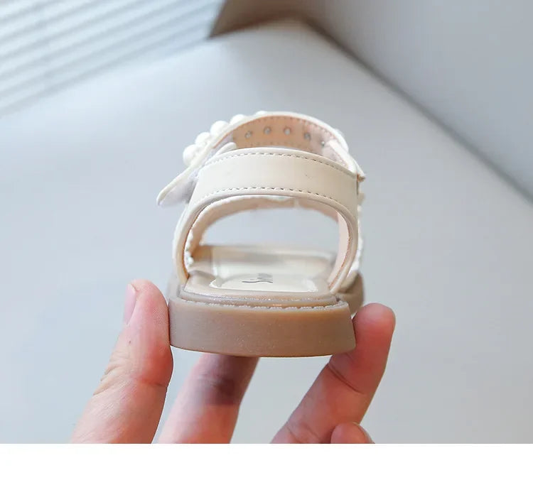 Kids Summer Beach Shoes Bow New Classmate Baby Soft Sole Fashion Girls Sandals Non-slip Princess Shoes Size 25-30