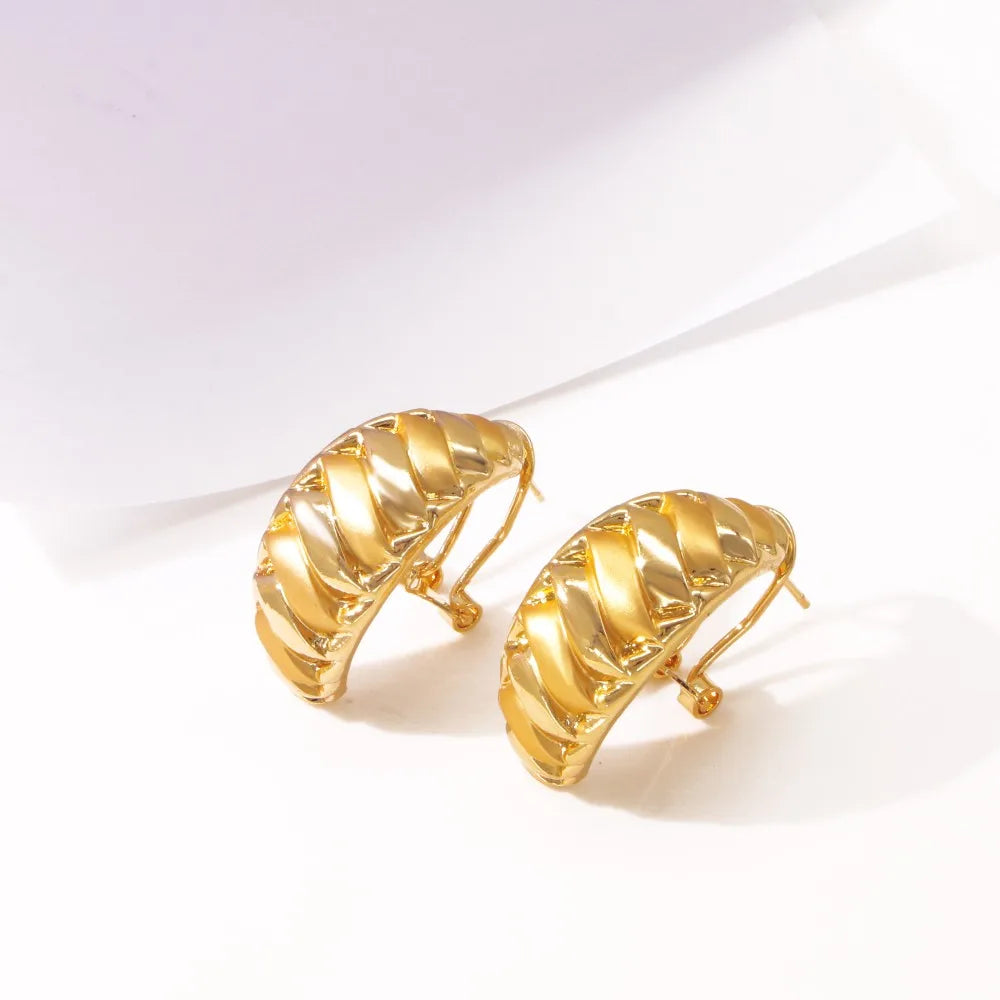 2025 New Fashion Women Jewelry Set Design Irregular Geometry Jewellery 18K Gold Plated Wedding Birthday Party Gift