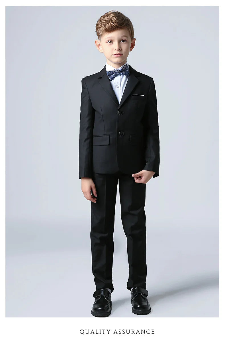 Spring Autumn Children Boy Wedding Suit Teenager Kids Formal Elegant Suits For Boy 1-14 Years Boys Suits Teens Suits Outfit Set