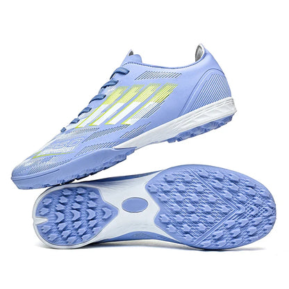 Soccer Cleats for Men Women Breathable Cushioned Insole Anti-Slip Football Shoes for AG/TF Outdoor Sports Boots