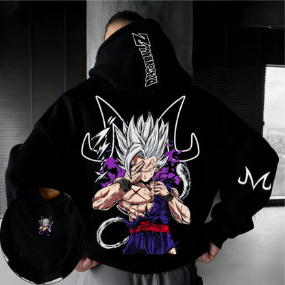 Dragon Ball Anime Beast Gohan Printed Hoodie  Spring/Autumn Men's and Women's Loose Casual Harajuku Large Parent Child Top