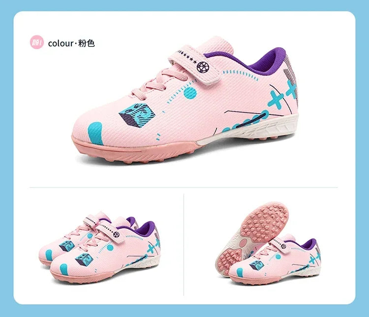 Soccer Shoes for Children Professional Original Kids Football Boots Society Kid Sneakers Indoor Football Trainers Youth Sports
