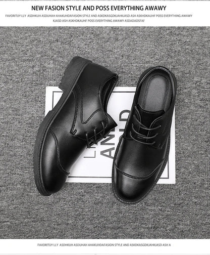 High Quality Italian Luxury Brand Lace-Up Non-slip Men Driving Shoes Leather Men Casual Shoes Breathable formal Mens Dress Shoes
