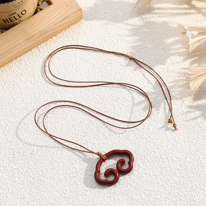 Wooden Water Bottle Pendant Necklace for Women Fashion Sweater Chain Fashion Jewelry Gift Accessories Wholesale