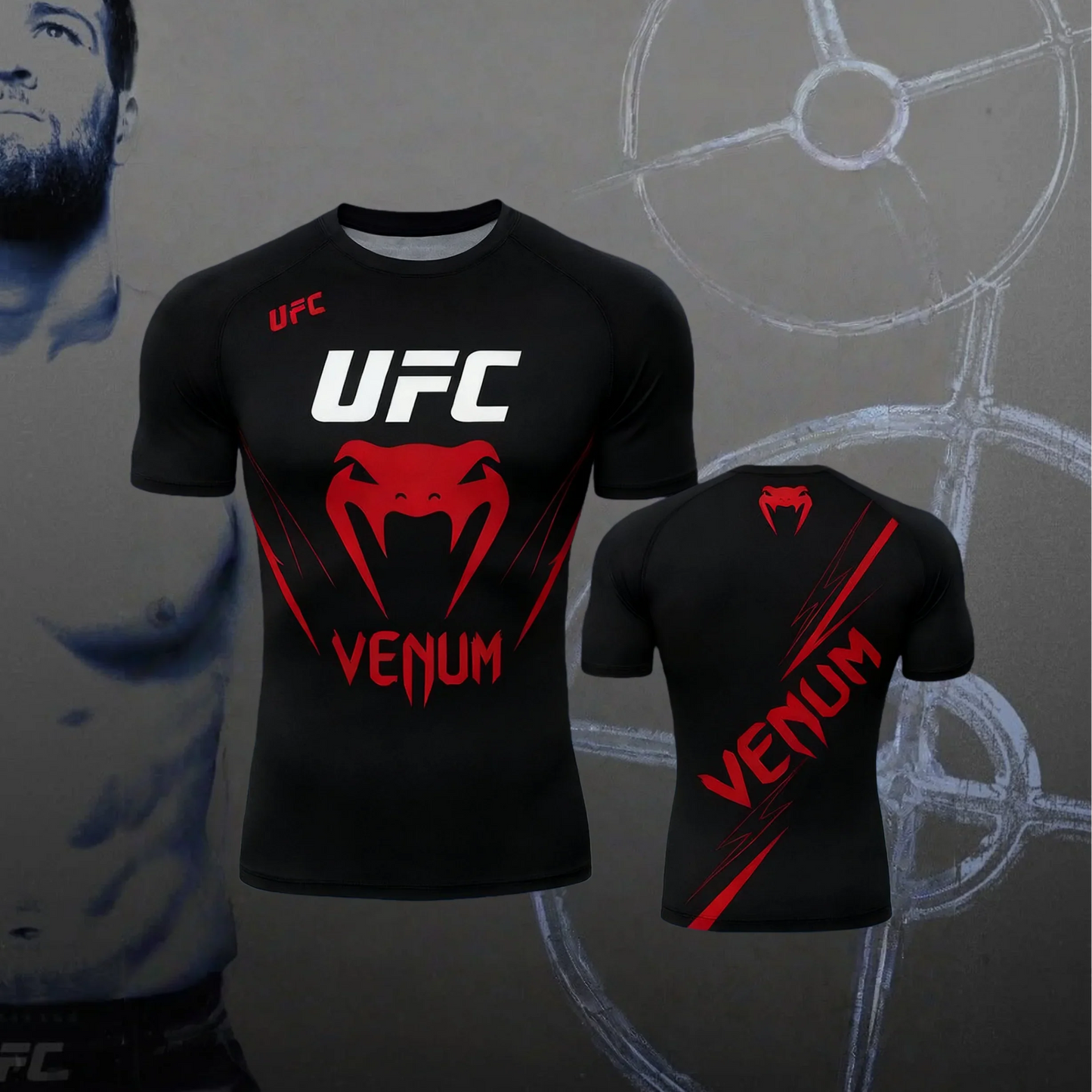 Fashion Gym T-shirt Man Boxing Fighting Competition Training Sports T Shirts Casual O-neck Short Sleeve Tops Summer Loose Tees