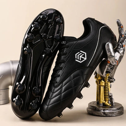 New Men Football Boots Grass Breathable Match Outdoor Sport Soccer Shoes Cleats Long Spikes Comfortable Training Boys Non Slip