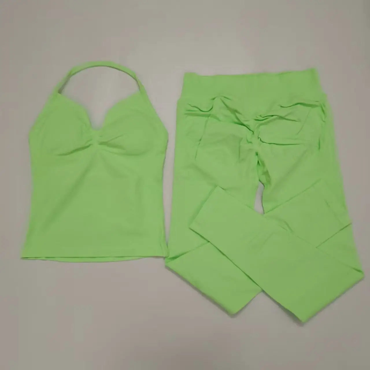 2Pcs Women's Gym Yoga Set Seamless High Waist Leggings Sports Bra Top Workout Outfit Fitness Activewear Runothes Outfit Yoga Set
