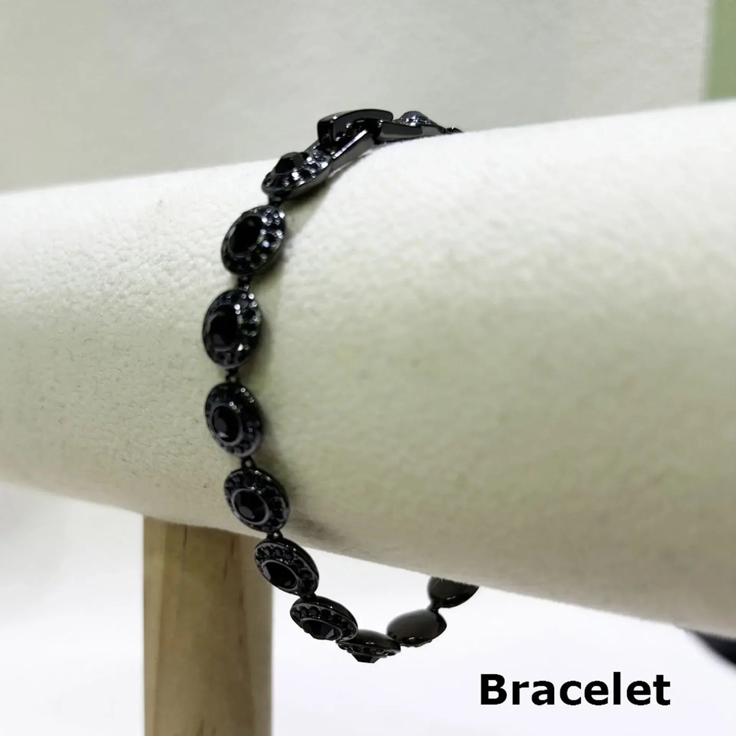 2025 New Original Round Water Drop Crystal High Jewelry Set Fashion Dazzling Women's Bracelet Earring Necklace Ring Wedding Gift