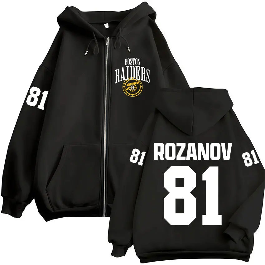 Heated Rivalry Shane Hollander‌ Ilya Rozanov Hollanov 24 81 Merch Zipper Hoodies Men Women Zip Up Sweatshirts Long Sleeve Jacket