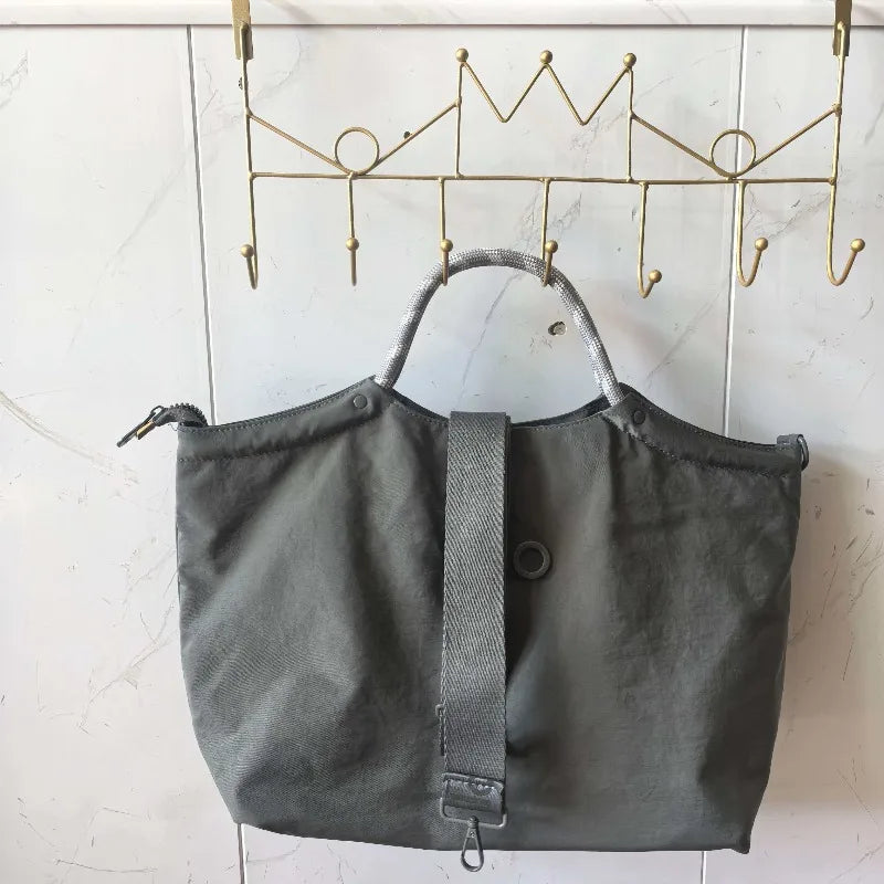 2026 Fashion Simple Letter Canvas Bag, Commuter Handbag, Large Capacity Handbag, Women's Bag