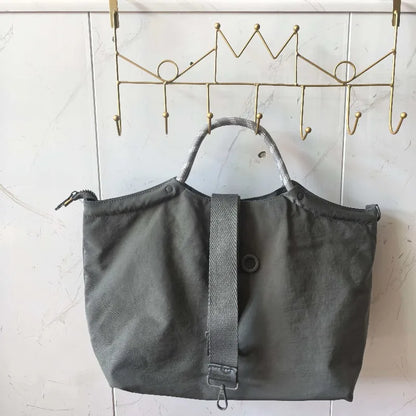 2026 Fashion Simple Letter Canvas Bag, Commuter Handbag, Large Capacity Handbag, Women's Bag