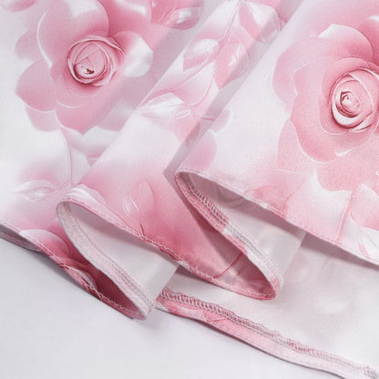 2026 summer new dress Europe and the United States small fly sleeve printed dress little girl host high-end performance clothing