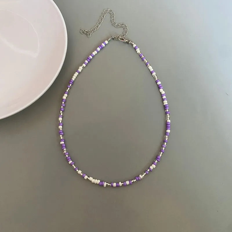 Choker Chain Fashion  Charm Collar Colorful Handmade Colar Collar Necklace Jewelry Femme