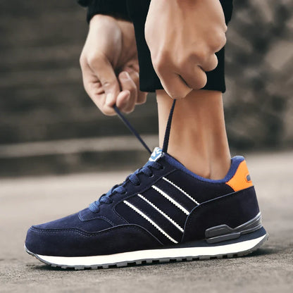 Tênis Masculino de Couro de Alta Qualidade Calçados Casuais Outono 2024 Novo Tênis Masculino Respirável Calçados Masculinos Tênis Masculino Plano Zapatillas Hombre