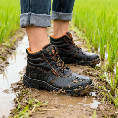 Comfortable Waterproof Safety Work Shoes For Men Steel Toe Office Boots Shoes Indestructible Construction Male Cheap Boots